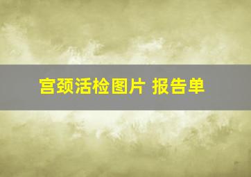 宫颈活检图片 报告单